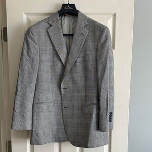 Brooks Brothers Classic Gray Check Blazer